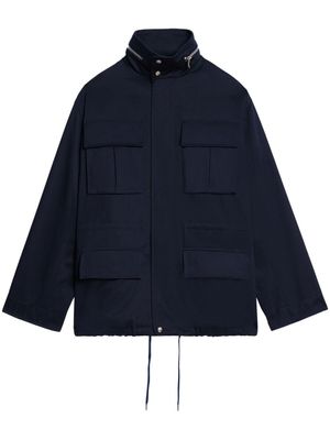AMI Paris veste zippée à détails de poches - Bleu