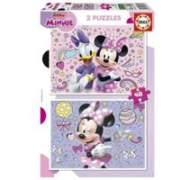 Set van 2 Puzzels Educa Minnie Mouse 48 Onderdelen