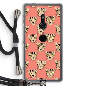 Tijger: Sony Xperia XZ2 Transparant Hoesje met koord