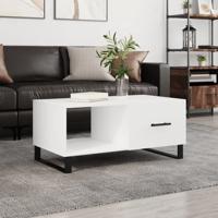 Salontafel 90x50x40 cm bewerkt hout wit