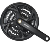 Shimano crankstel m371 9-sp 48x36x26 t 175mm zwart