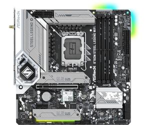 ASRock B760M Steel Legend WiFi Moederbord Socket Intel 1700 Vormfactor Micro-ATX Moederbord chipset Intel® B760