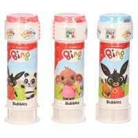 3x Bing konijn bellenblaas flesjes met bal spelletje in dop 60 ml voor kinderen - Bellenblaas - thumbnail