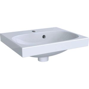 Geberit Acanto fontein met kraangat met overloop 45x38.2x16.8cm wit 500636012 500.636.01.2