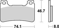 BREMBO Remblokken, voor de moto, Road Gesinterd Metaal 07HO50SA