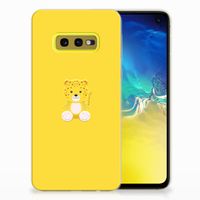 Samsung Galaxy S10e Telefoonhoesje met Naam Baby Leopard