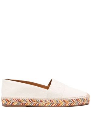 Chloé espadrilles Piia à logo imprimé - Tons neutres
