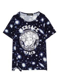 Versace Kids t-shirt Versace Solar System en jersey - Bleu