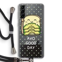 Avo Good Day: Samsung Galaxy S21 Plus Transparant Hoesje met koord