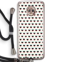 Hartjes: Motorola Moto G6 Transparant Hoesje met koord