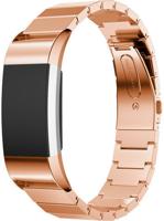 Fitbit Charge 2 Stalen Schakel Band - Rose Goud Fitbit Charge 2 Stalen Schakel Band - Rose Goud