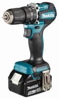 Makita dhp487rtj 18v klopboor-/schroefmachine koolborstelloos 5,0 ah accu (2 st), snellader, mbox
