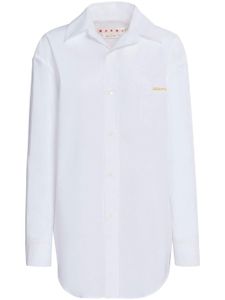 Marni chemise en coton à manches longues - Blanc