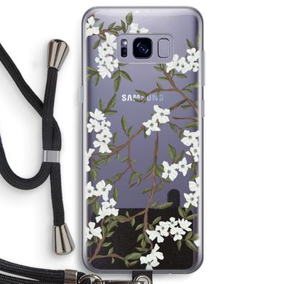 Blossoming spring: Samsung Galaxy S8 Transparant Hoesje met koord