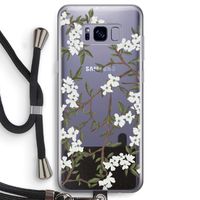 Blossoming spring: Samsung Galaxy S8 Transparant Hoesje met koord
