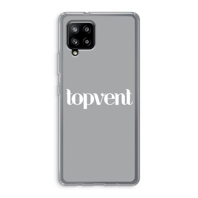 Topvent Grijs Wit: Samsung Galaxy A42 5G Transparant Hoesje