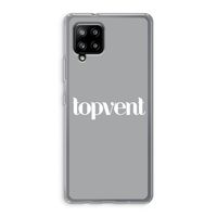 Topvent Grijs Wit: Samsung Galaxy A42 5G Transparant Hoesje