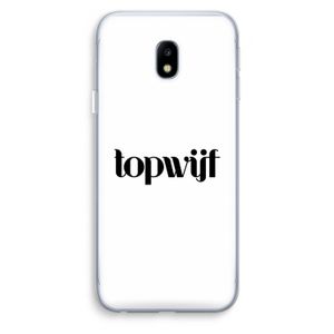 Topwijf Wit: Samsung Galaxy J3 (2017) Transparant Hoesje