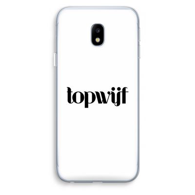 Topwijf Wit: Samsung Galaxy J3 (2017) Transparant Hoesje