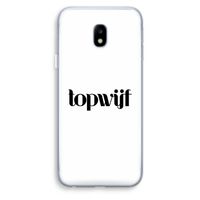 Topwijf Wit: Samsung Galaxy J3 (2017) Transparant Hoesje