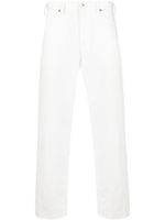 Jil Sander jean en coton à coupe droite - Blanc