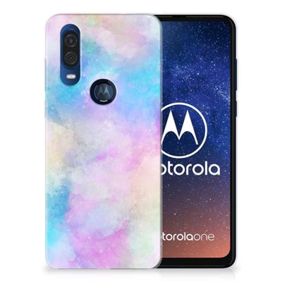 Smartphone hoesje Motorola One Vision Watercolor Light