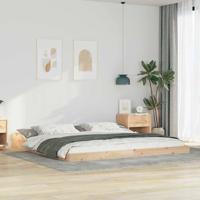 Bedframe Bruin 180 x 220 cm Massief grenenhout