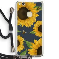 Sunflower and bees: Huawei Ascend P10 Lite Transparant Hoesje met koord