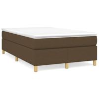 Boxspring met matras stof donkerbruin 120x190 cm Boxspring met matras stof donkerbruin 120x190 cm