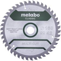 Metabo MULTI CUT CLASSIC 628277000 Cirkelzaagblad 160 x 20 x 1.4 mm Aantal tanden: 42 1 stuk(s) - thumbnail