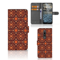 Nokia 2.4 Telefoon Hoesje Batik Brown