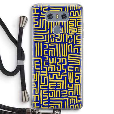 Majorelle Blue Print: LG G6 Transparant Hoesje met koord