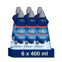 Finish Glansspoelmiddel - 400 ml - Voor glans + bescherming - 6 stuks - Voordeelverpakking