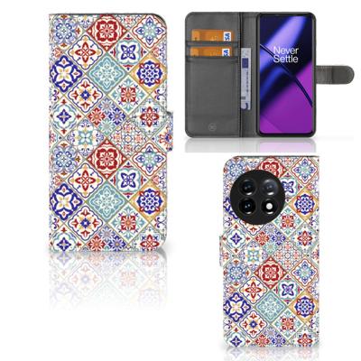 OnePlus 11 | Bookcase | Tiles Color | Portemonnee hoesje