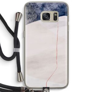 Stone White: Samsung Galaxy S7 Transparant Hoesje met koord