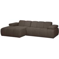 WOOOD chaise longue links Mojo - Bouclé - Bruin Melange