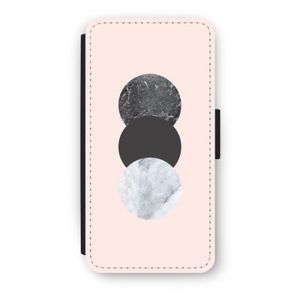 Marmeren cirkels: iPhone 7 Plus Flip Hoesje