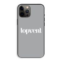 Topvent Grijs Wit: iPhone 12 Pro Max Biologisch afbreekbaar hoesje
