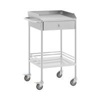 Laboratoriumwagen - 2 planken elk 43 x 39 x 13 cm - 1 lade - 40 kg