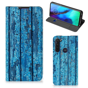 Motorola Moto G Pro Book Wallet Case Wood Blue