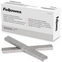 Fellowes nietjes 26/6, half strip, doos van 5.000 nietjes