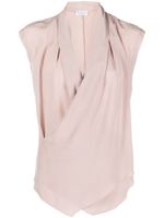Brunello Cucinelli blouse cache-cœur en soie - Rose
