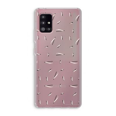 Hipster stripes: Samsung Galaxy A51 5G Transparant Hoesje