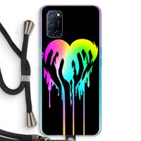 Hold My Heart: Oppo A72 Transparant Hoesje met koord
