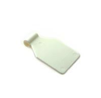 Kunststof prijsschild 27x27mm tbv blisterhaak | 50 stuks