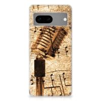 Google Pixel 7 | Siliconen hoesje | met foto Bladmuziek