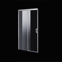 Nisdeur BWS Linea 100x200 cm Soft-Close Aluminium Profiel Chroom