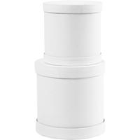 Creativ Company Trommel dozen set, h: 11+13 cm, d 11+13 cm, wit, 1 set