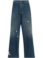 Maison Margiela low-rise straight-leg jeans - Bleu - thumbnail