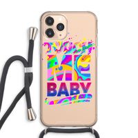 Touch Me: iPhone 11 Pro Max Transparant Hoesje met koord